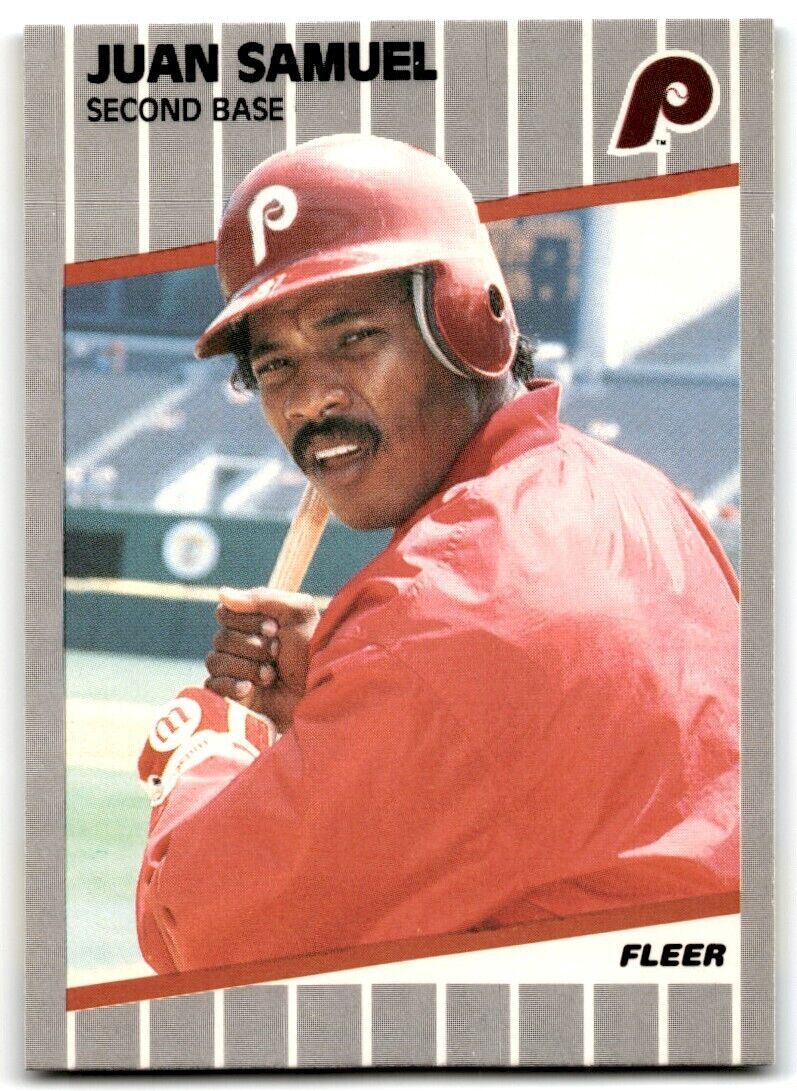 1989 Fleer Juan Samuel Philadelphia Phillies #581