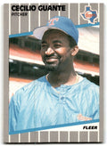 1989 Fleer Cecilio Guante p Texas Rangers #519