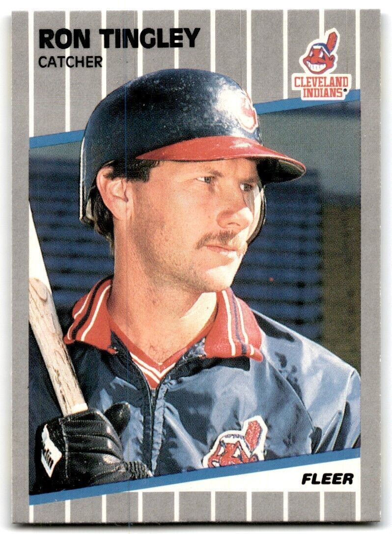 1989 Fleer Ron Tingley Cleveland Indians #414