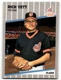 1989 Fleer Rich Yett / Cleveland Indians #417