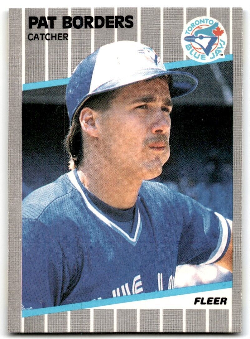 1989 Fleer Pat Borders Rookie c Toronto Blue Jays #227