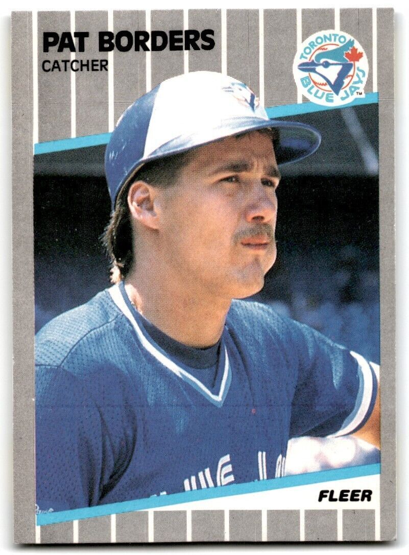 1989 Fleer Pat Borders Rookie p Toronto Blue Jays #227