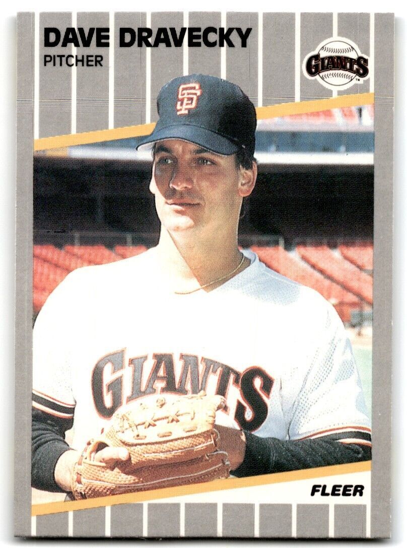 1989 Fleer Dave Dravecky p San Francisco Giants #327