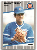 1989 Fleer Manny Trillo Chicago Cubs #440B