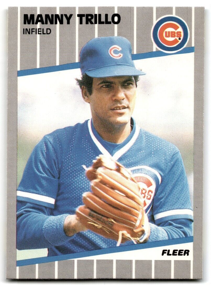 1989 Fleer Manny Trillo Chicago Cubs #440B