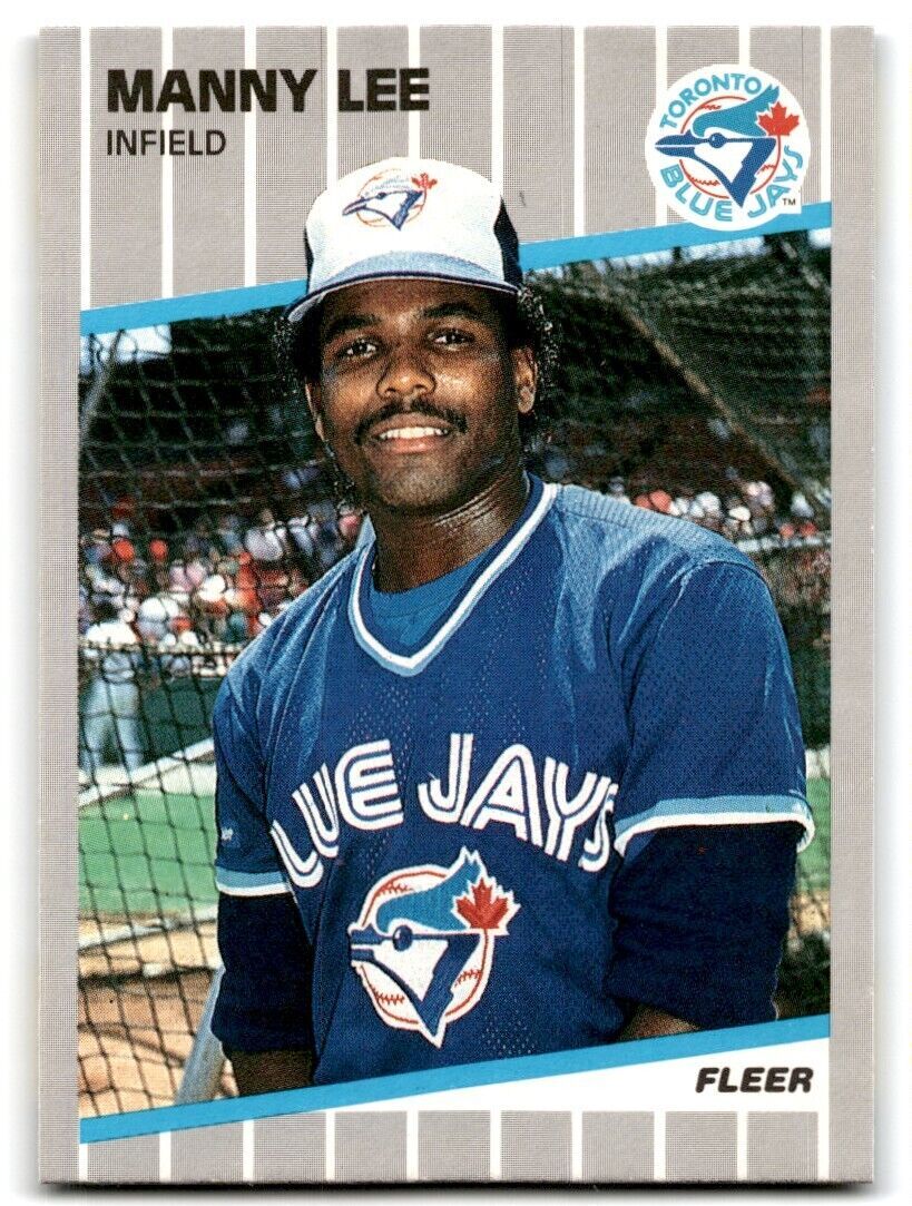 1989 Fleer Manny Lee INF Toronto Blue Jays #238