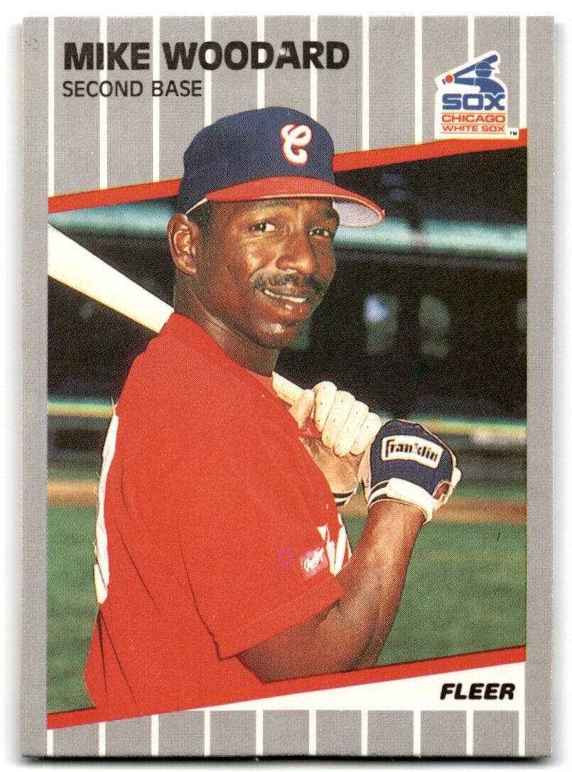 1989 Fleer Mike Woodard 2b Chicago White Sox #513