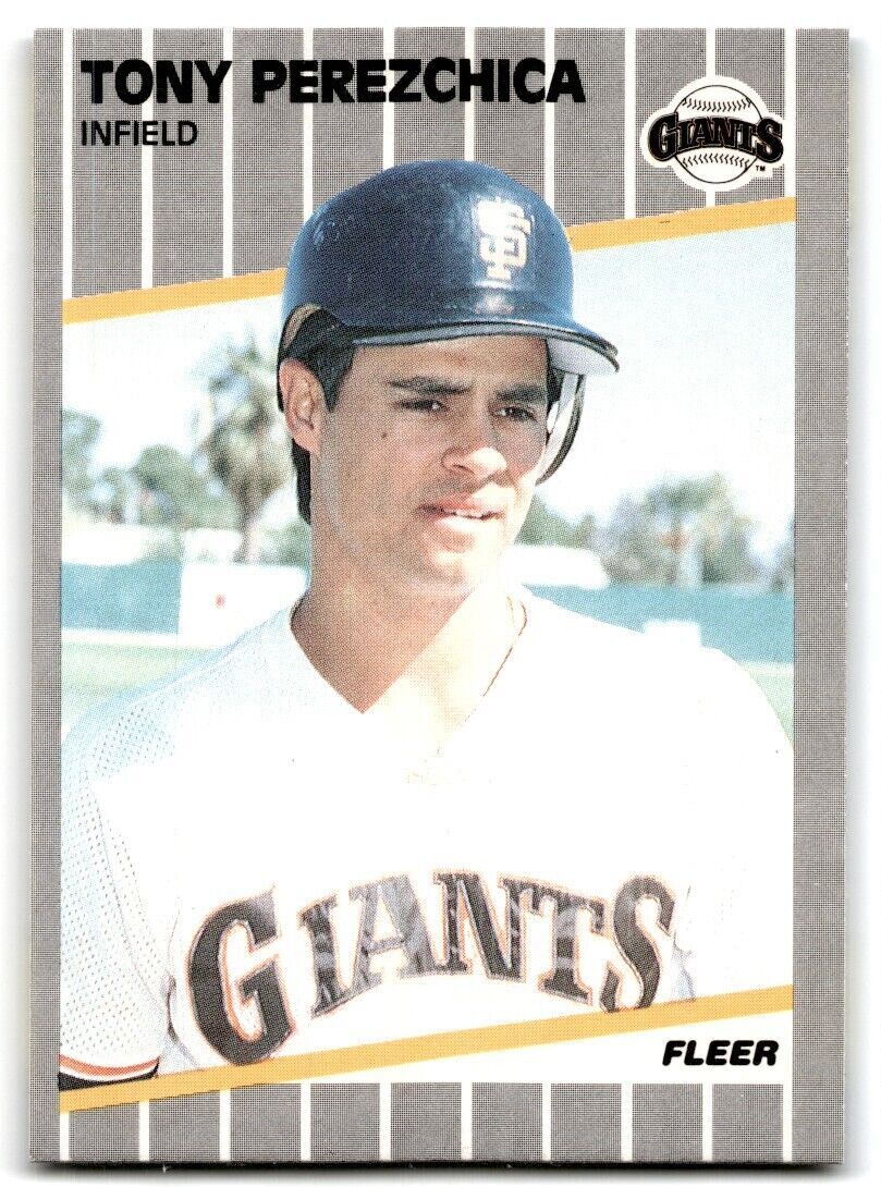 1989 Fleer Tony Perezchica Rookie INF San Francisco Giants #338