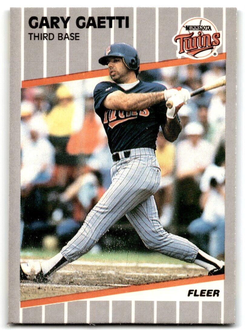 1989 Fleer Gary Gaetti Minnesota Twins #110