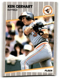 1989 Fleer Ken Gerhart Baltimore Orioles #609