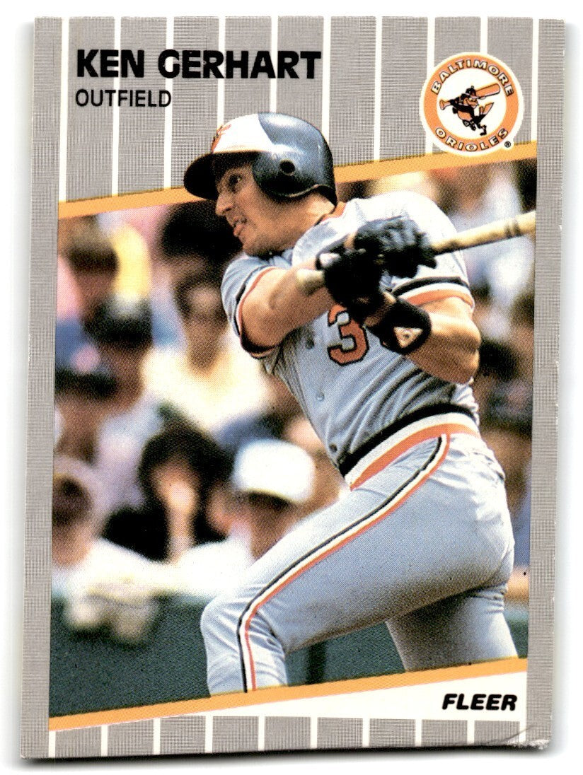 1989 Fleer Ken Gerhart Baltimore Orioles #609