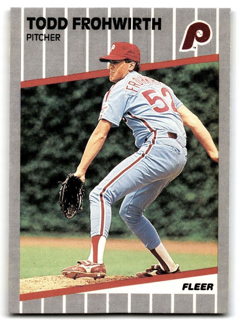 1989 Fleer Todd Frohwirth Philadelphia Phillies #567