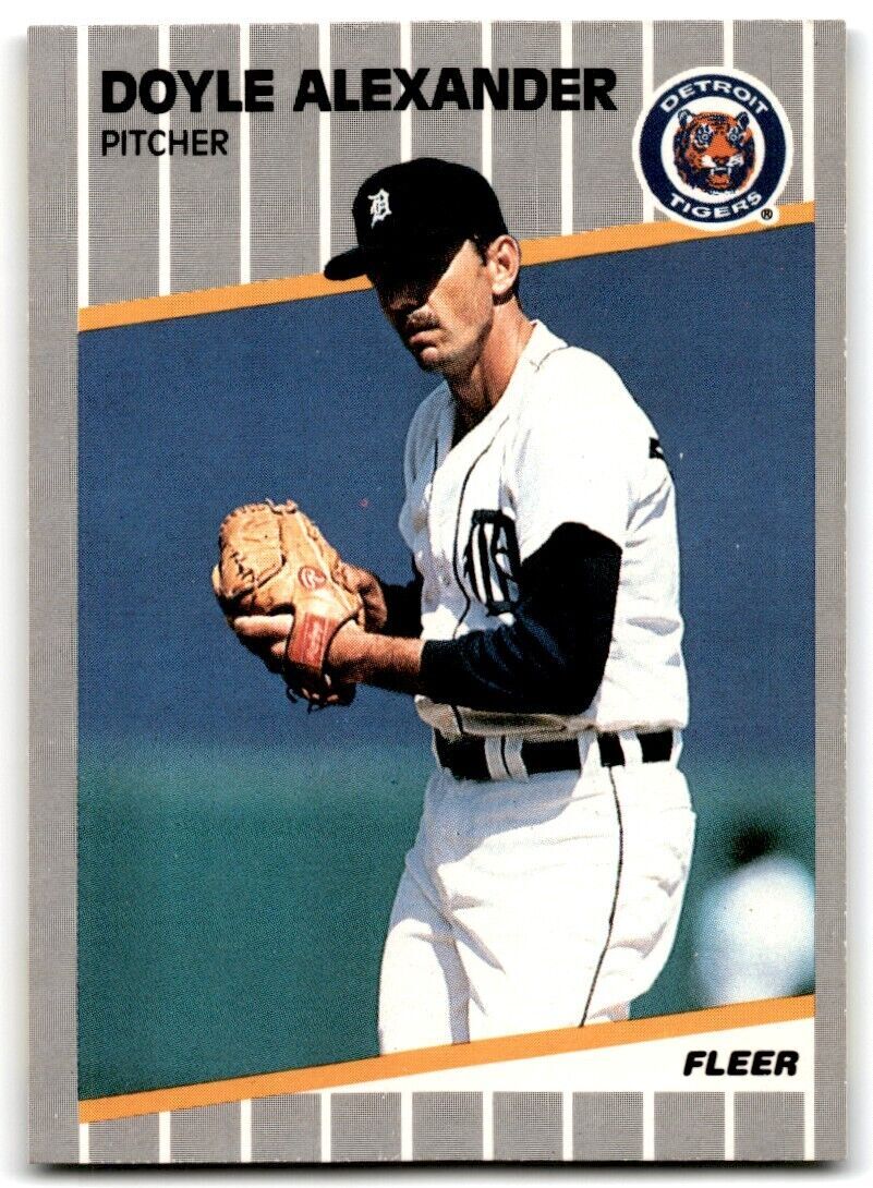 1989 Fleer Doyle Alexander Detroit Tigers #128