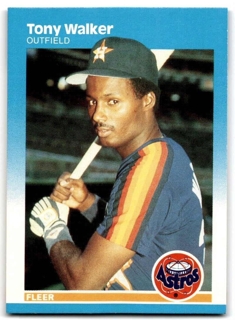 1987 Fleer Tony Walker Rookie Houston Astros #71
