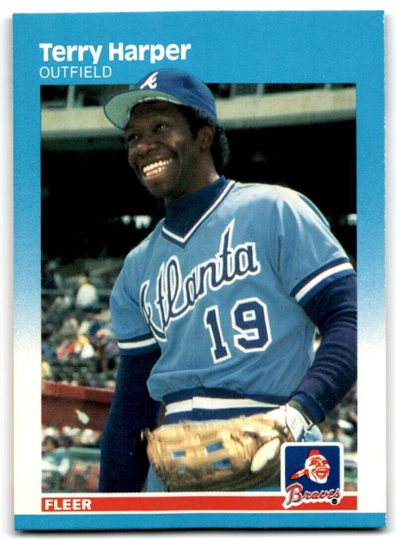 1987 Fleer Terry Harper of Atlanta Braves #517