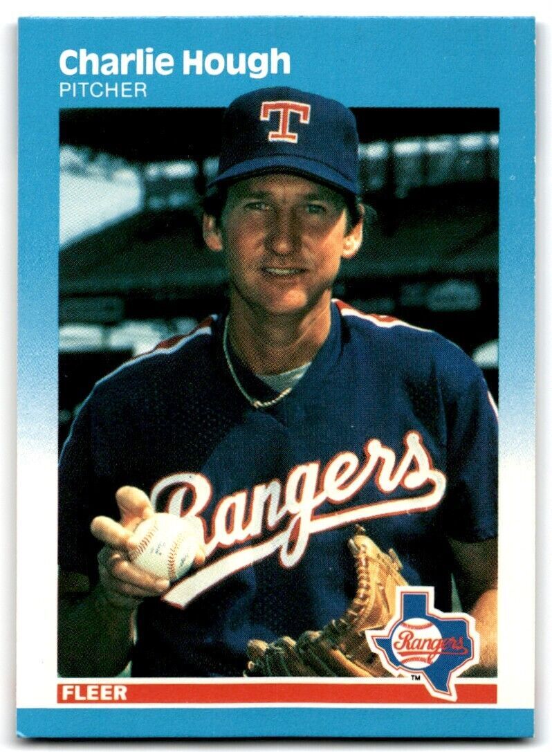 1987 Fleer Charlie Hough p Texas Rangers #127