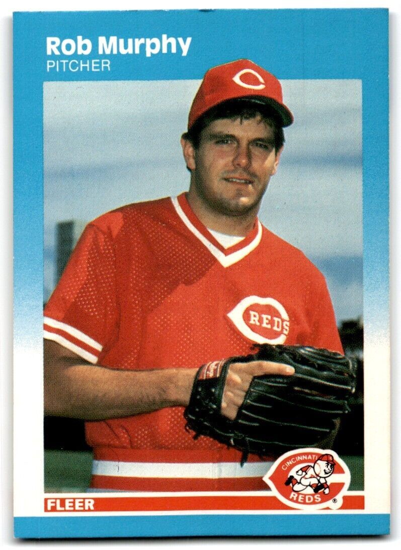 1987 Fleer Rob Murphy Rookie Cincinnati Reds #206
