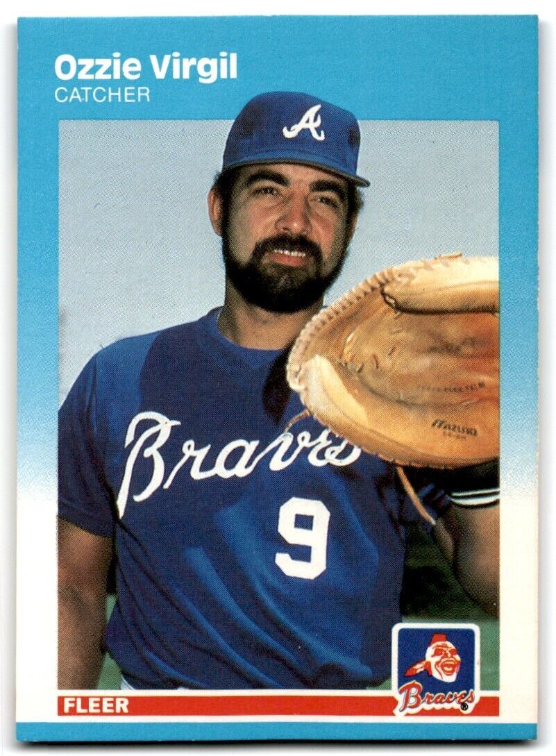 1987 Fleer Ozzie Virgil Atlanta Braves #532