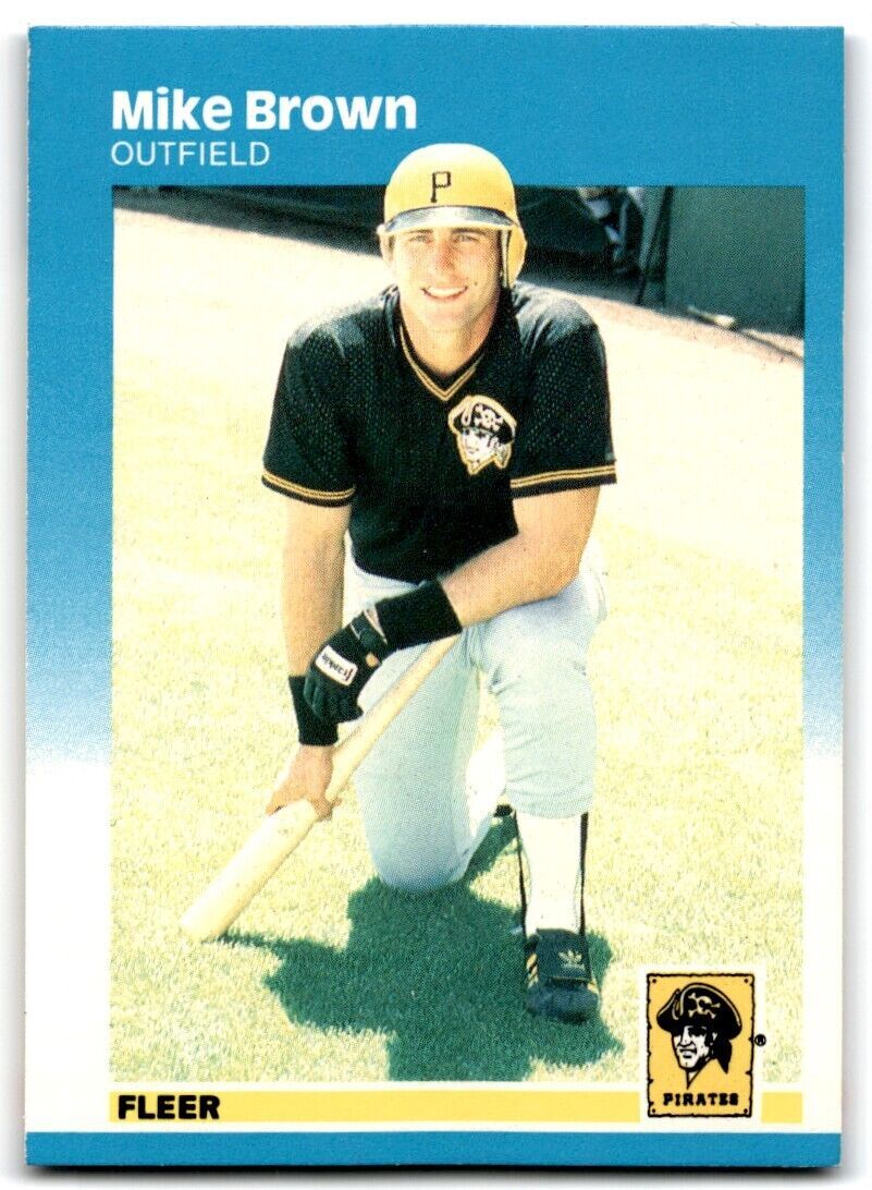 1987 Fleer Mike Brown Pittsburgh Pirates #607