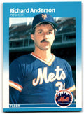 1987 Fleer Richard Anderson Rookie New York Mets #2
