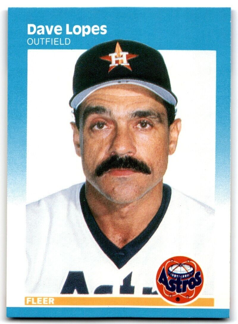 1987 Fleer Dave Lopes Houston Astros #62