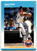 1987 Fleer Jose Cruz . Houston Astros #53