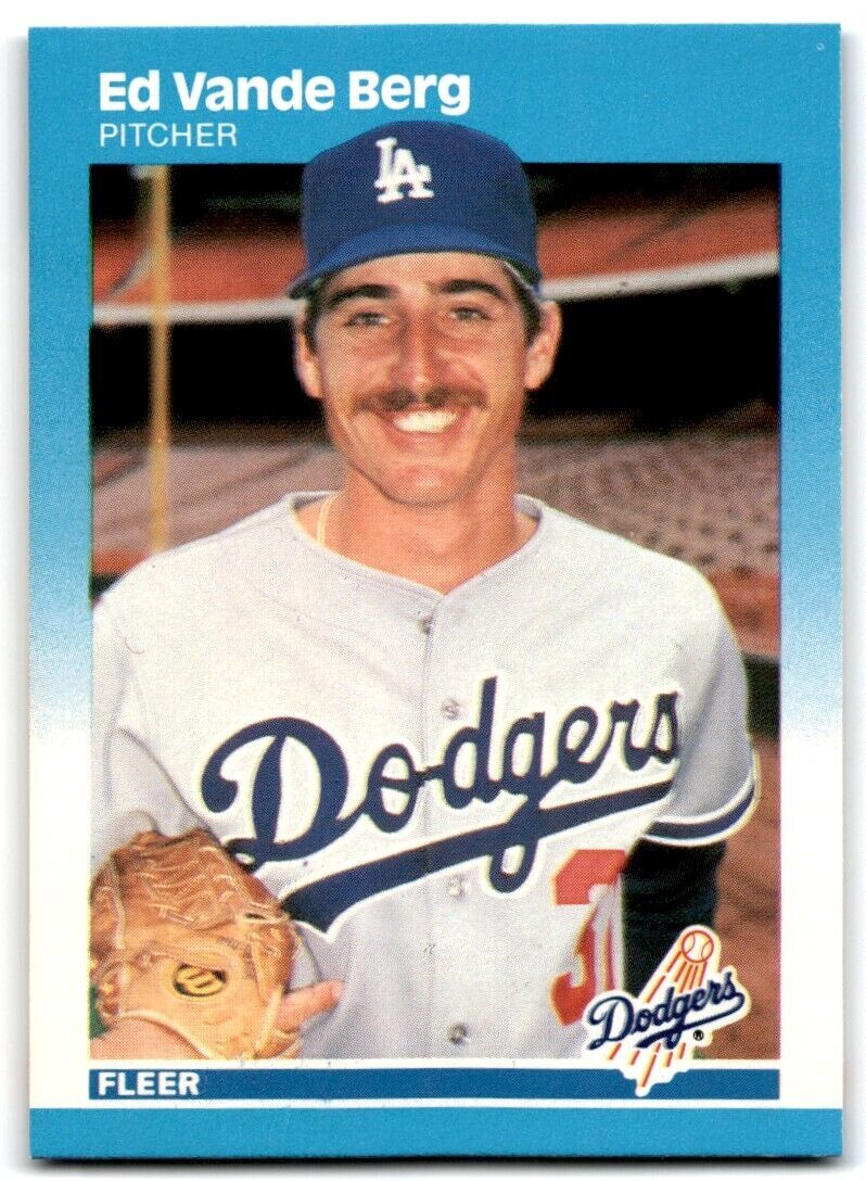 1987 Fleer Ed Vande Berg Los Angeles Dodgers #458