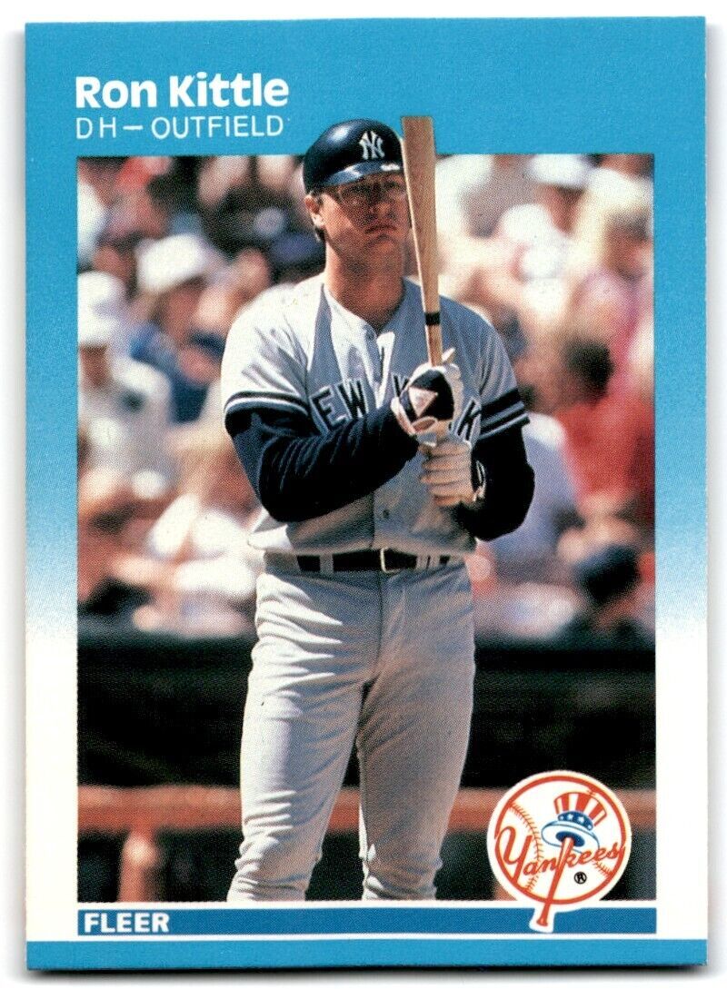 1987 Fleer Ron Kittle DH New York Yankees #103