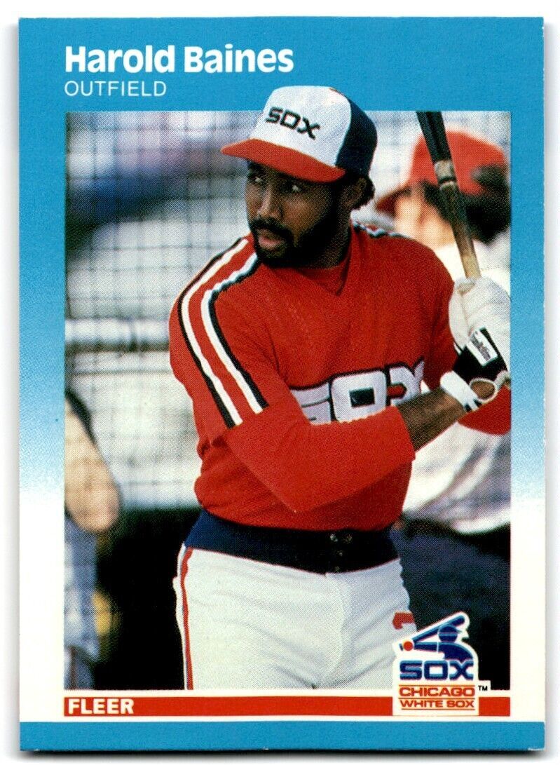 1987 Fleer Harold Baines of Chicago White Sox #485