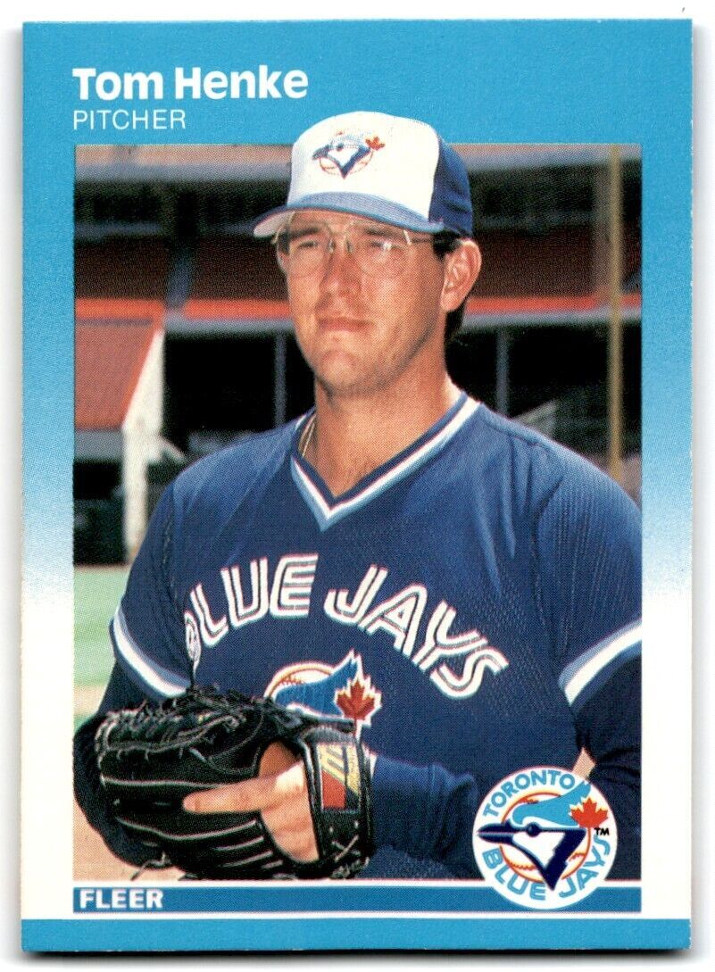 1987 Fleer Tom Henke Toronto Blue Jays #228