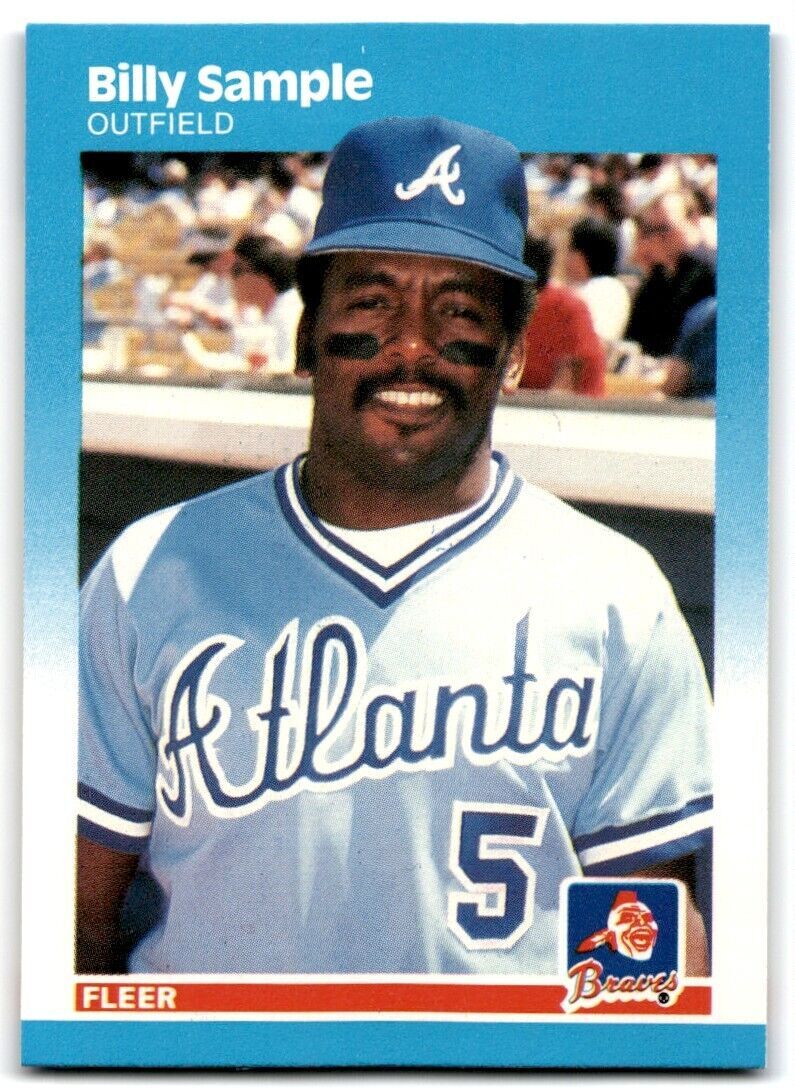 1987 Fleer Billy Sample Atlanta Braves #527
