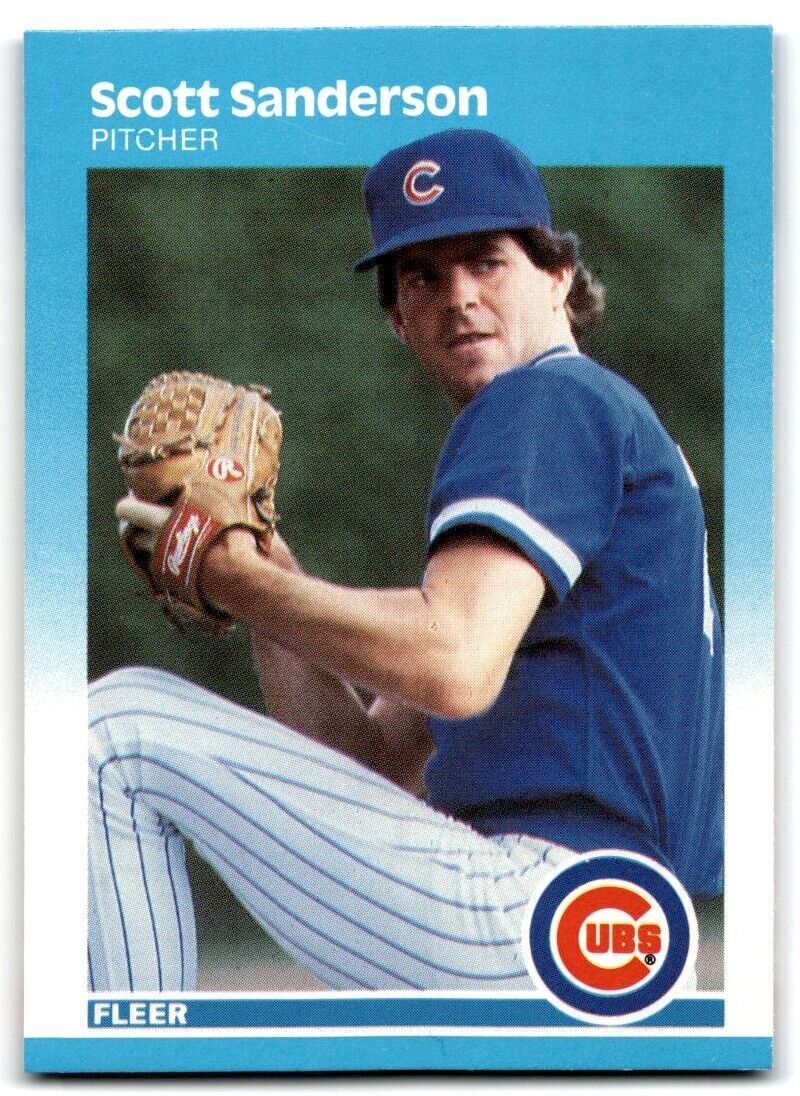 1987 Fleer Scott Sanderson Chicago Cubs #573