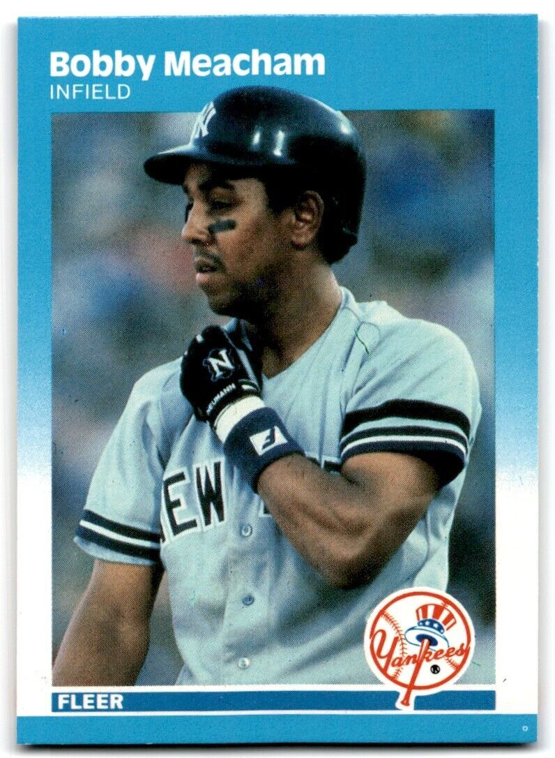 1987 Fleer Bobby Meacham ss New York Yankees #105