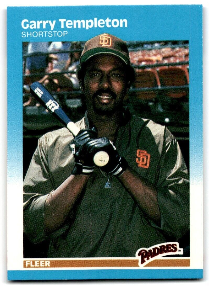 1987 Fleer Garry Templeton ss San Diego Padres #432