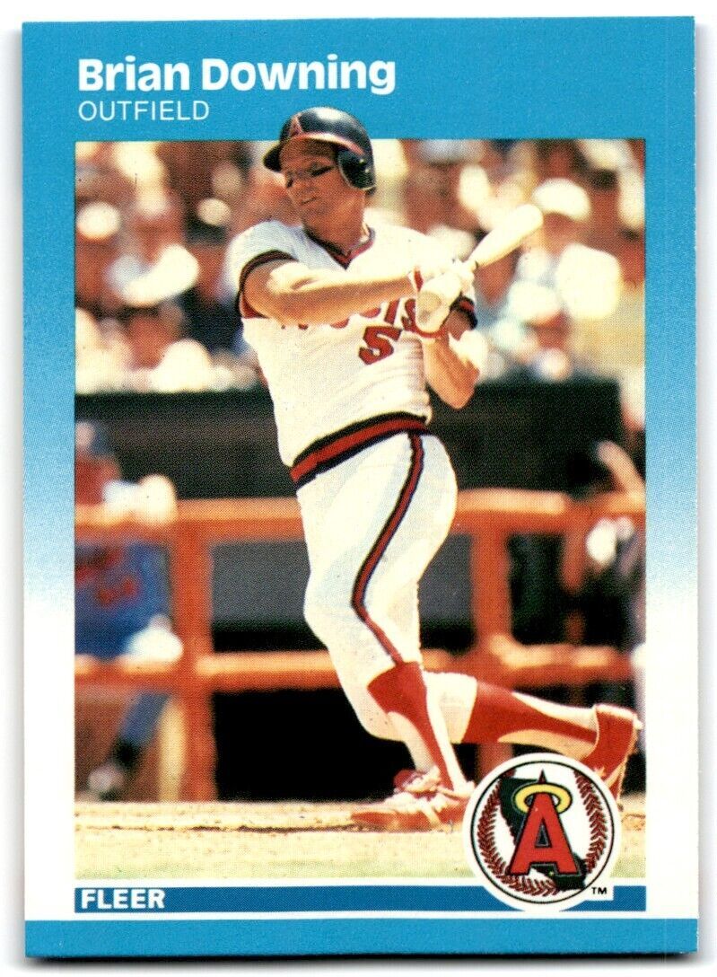 1987 Fleer Brian Downing of California Angels #78