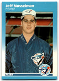 1987 Fleer Update Glossy Jeff Musselman Toronto Blue Jays #U-84
