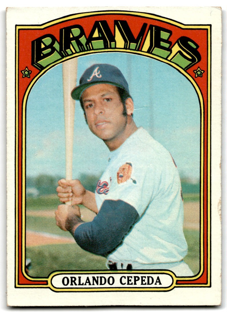 1972 Topps Orlando Cepeda f Atlanta Braves #195
