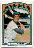 1972 Topps Vada Pinson HOF California Angels #135