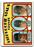 1972 Topps Giants Rookies - Chris Arnold/Jim Barr/Dave Rader Rookie 3 San