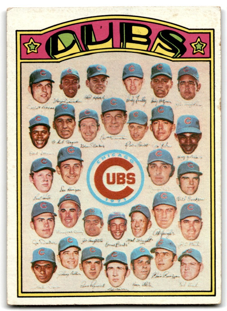 1972 Topps Chicago Cubs a Chicago Cubs #192