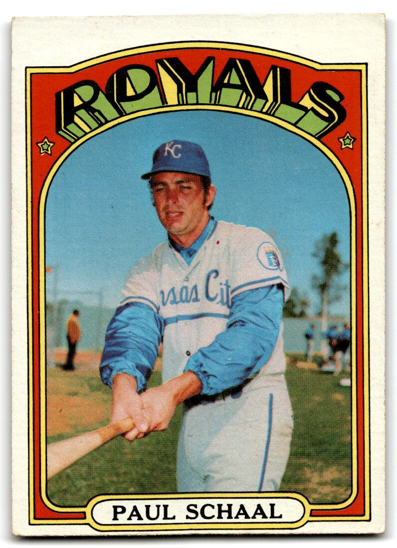 1972 Topps Paul Schaal Kansas City Royals #177
