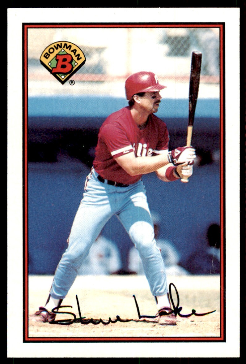 1989 Bowman Steve Lake Philadelphia Phillies #399