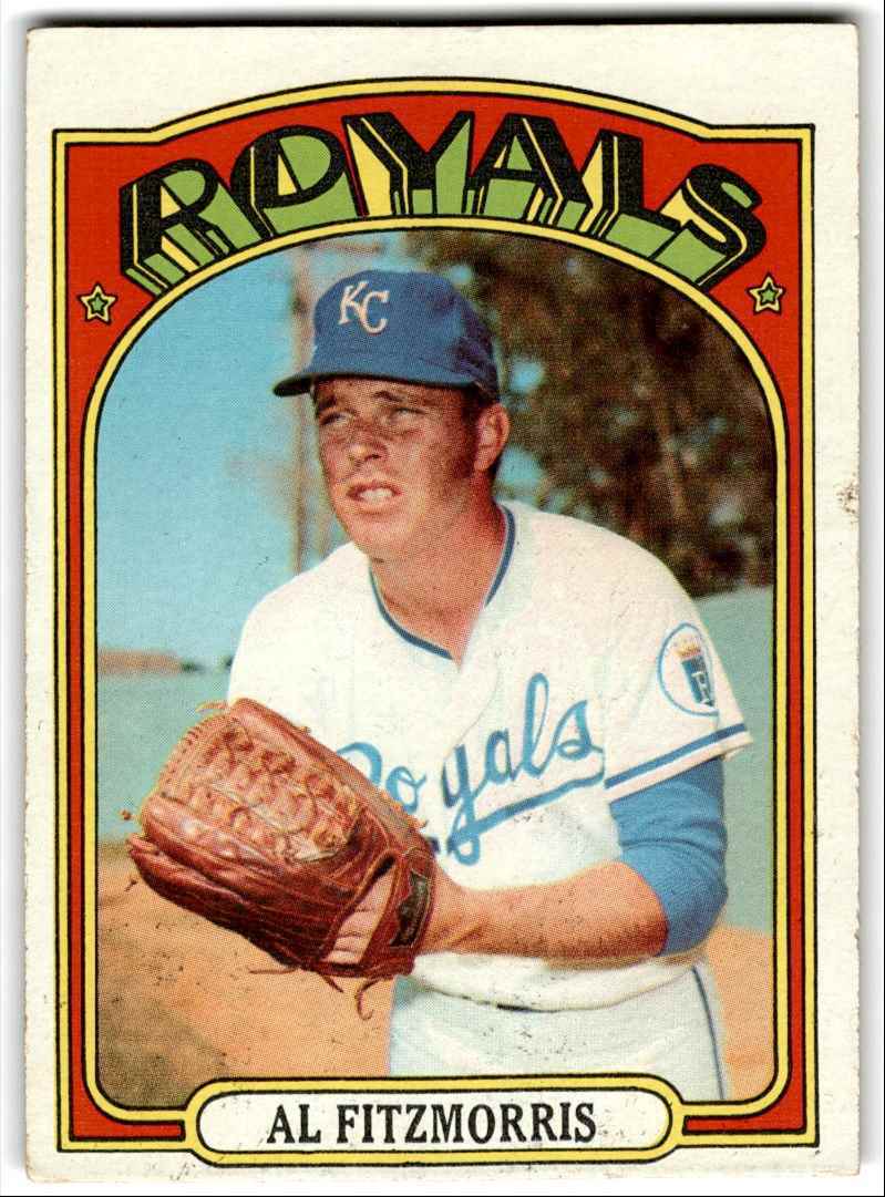 1972 Topps Al Fitzmorris b Kansas City Royals #349