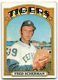 1972 Topps Fred Scherman Rookie a Detroit Tigers #316