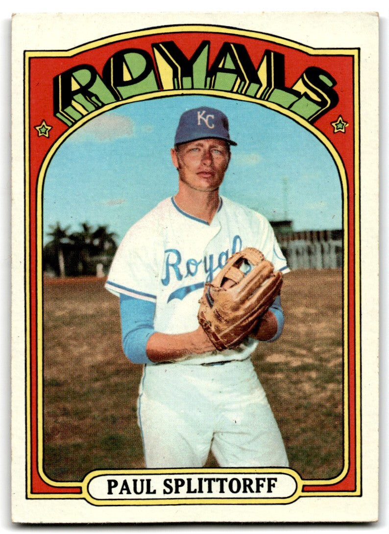 1972 Topps Paul Splittorff c Kansas City Royals #315