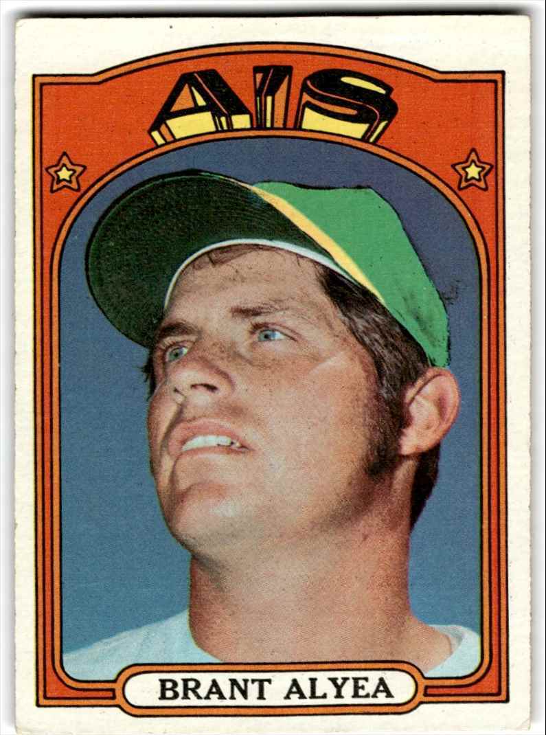 1972 Topps Brant Alyea a Oakland Athletics #383