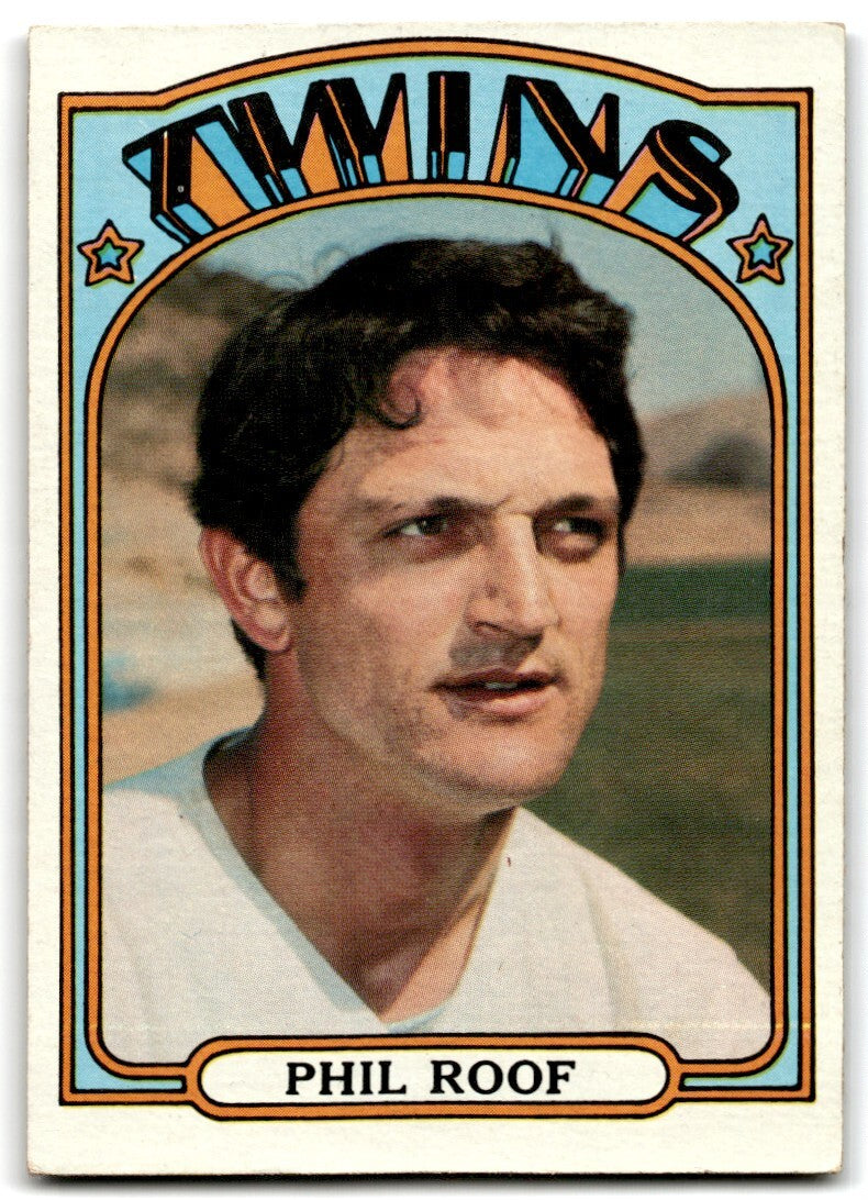 1972 Topps Phil Roof 3 Minnesota Twins #201