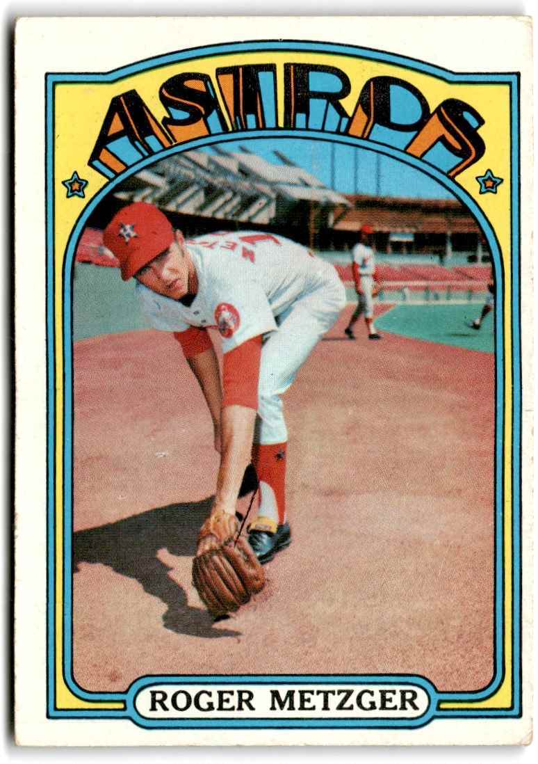 1972 Topps Roger Metzger 1b Houston Astros #217