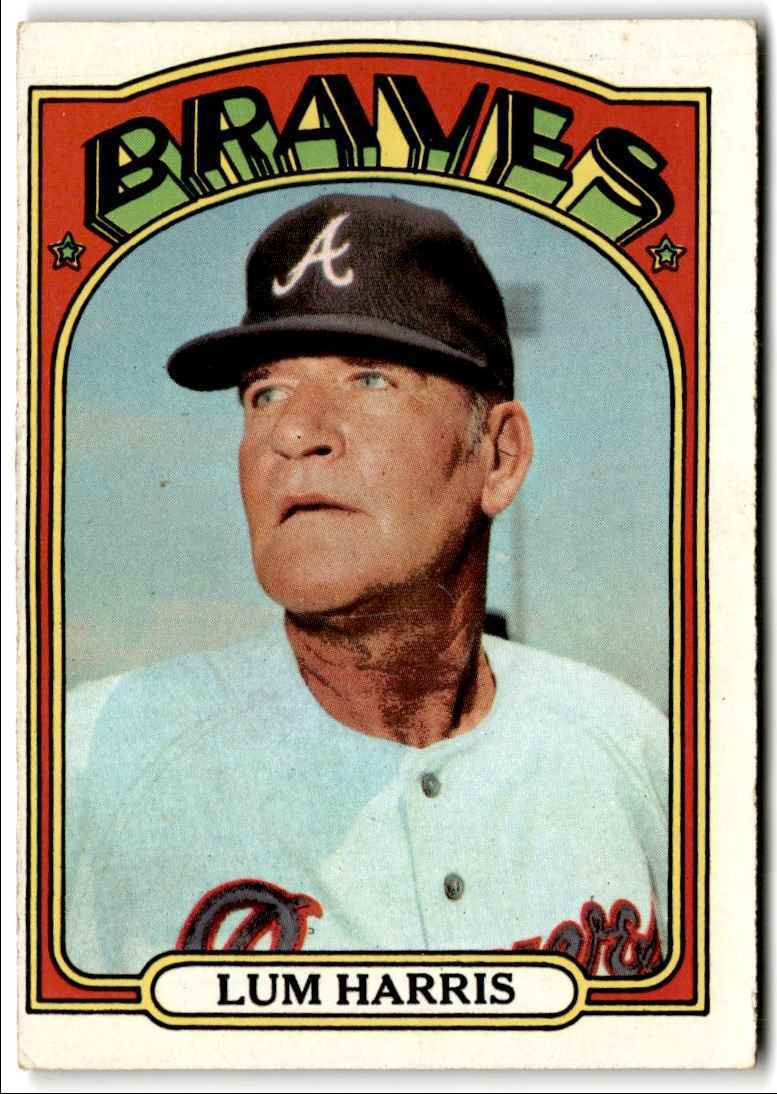 1972 Topps Lum Harris Atlanta Braves #484