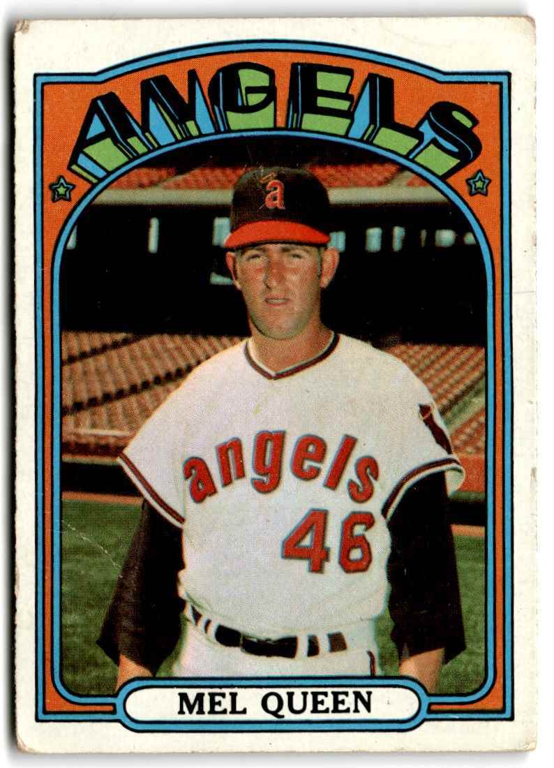 1972 Topps Mel Queen California Angels #196